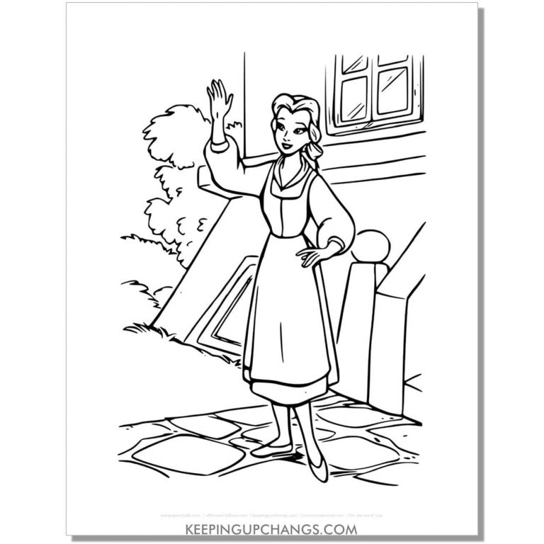 25+ Free Belle Coloring Pages, Sheets [MOST POPULAR Printables!]