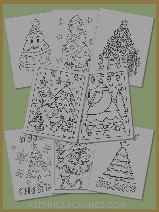 Best Free Christmas Tree Coloring Pages