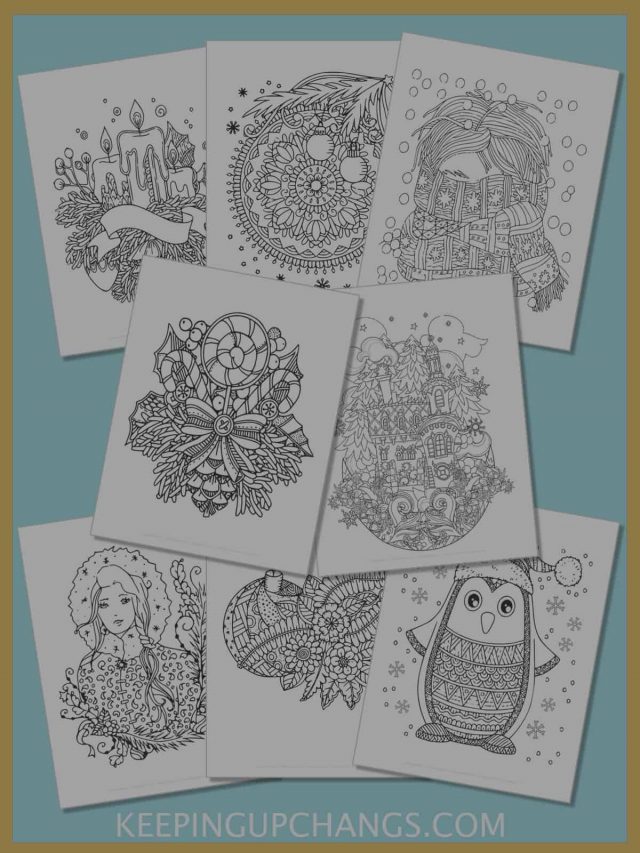 Best Free Christmas Coloring Pages for Adults