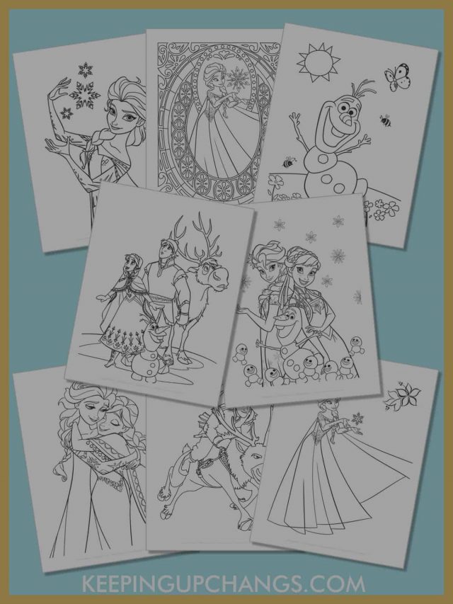 Best Free Frozen Coloring Pages