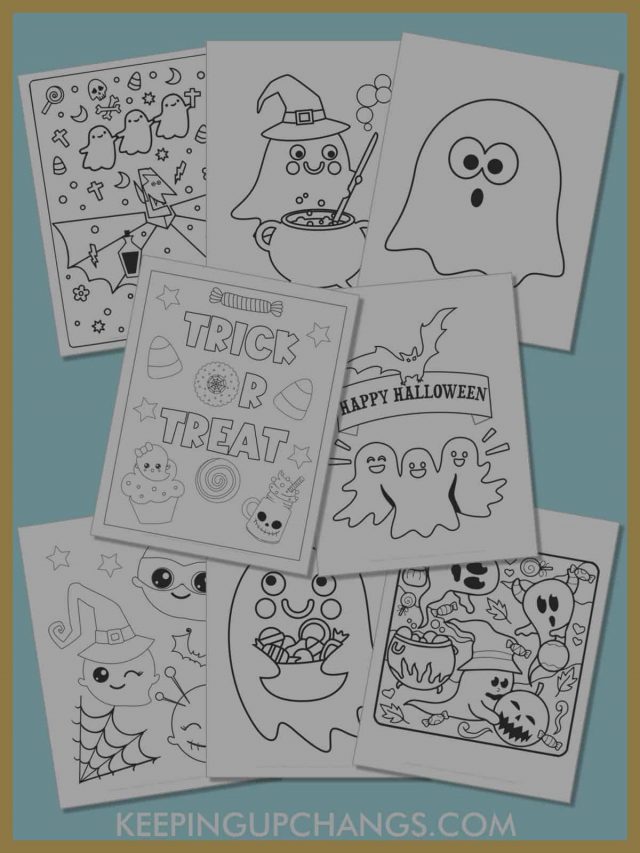 Best Free Ghost Coloring Pages