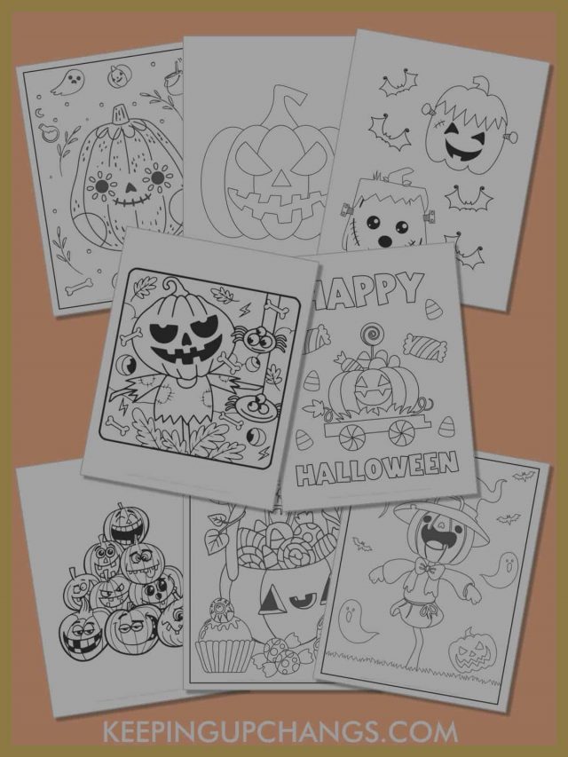 Best Free Halloween Pumpkin Coloring Pages