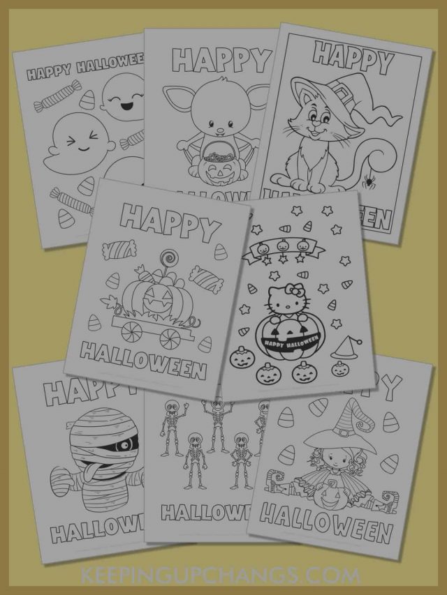 Best Free Happy Halloween Coloring Pages