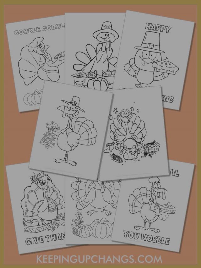 Best Free Turkey Coloring Pages