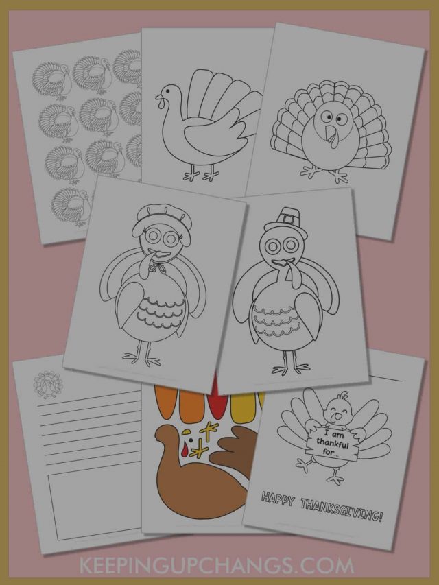 Best Free Turkey Templates, Outlines, Stencils