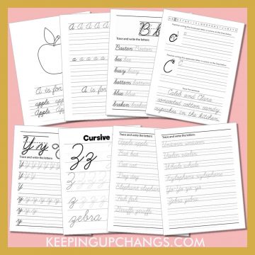 Free Cursive Worksheets, Printables [MOST POPULAR Downloads!]