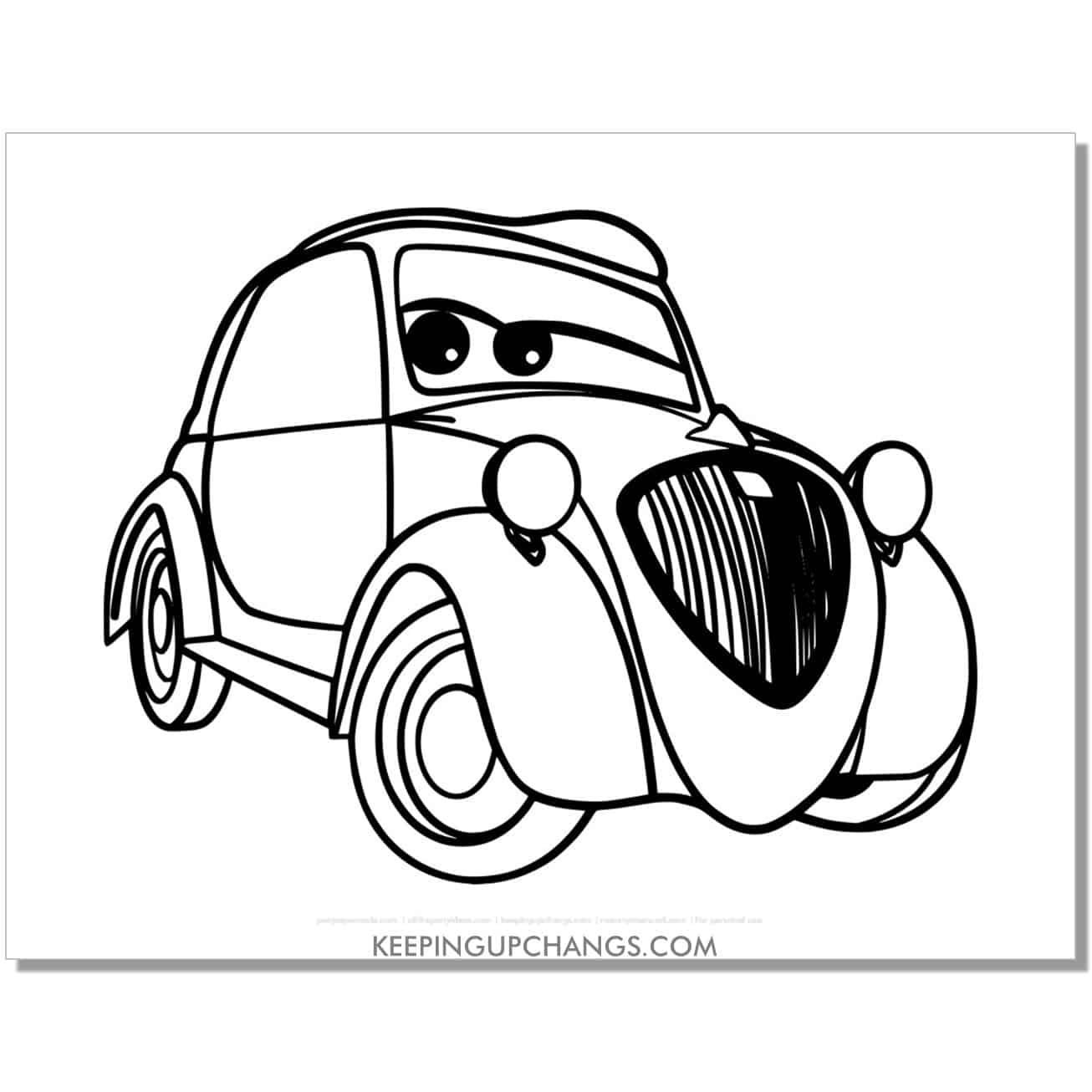 free the queen without her crown disney cars coloring page, sheet.