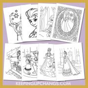 free elsa frozen pictures to color for toddlers, kids, adults.