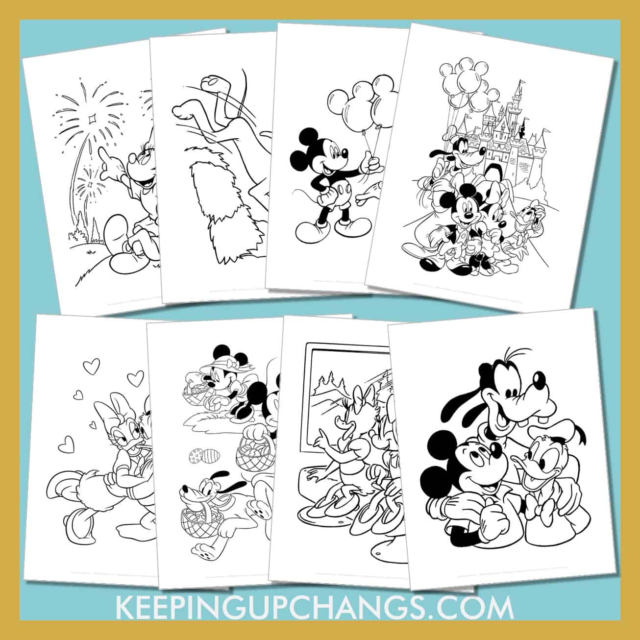 free mickey mouse clubhouse pictures to color for toddlers, kids, adults.