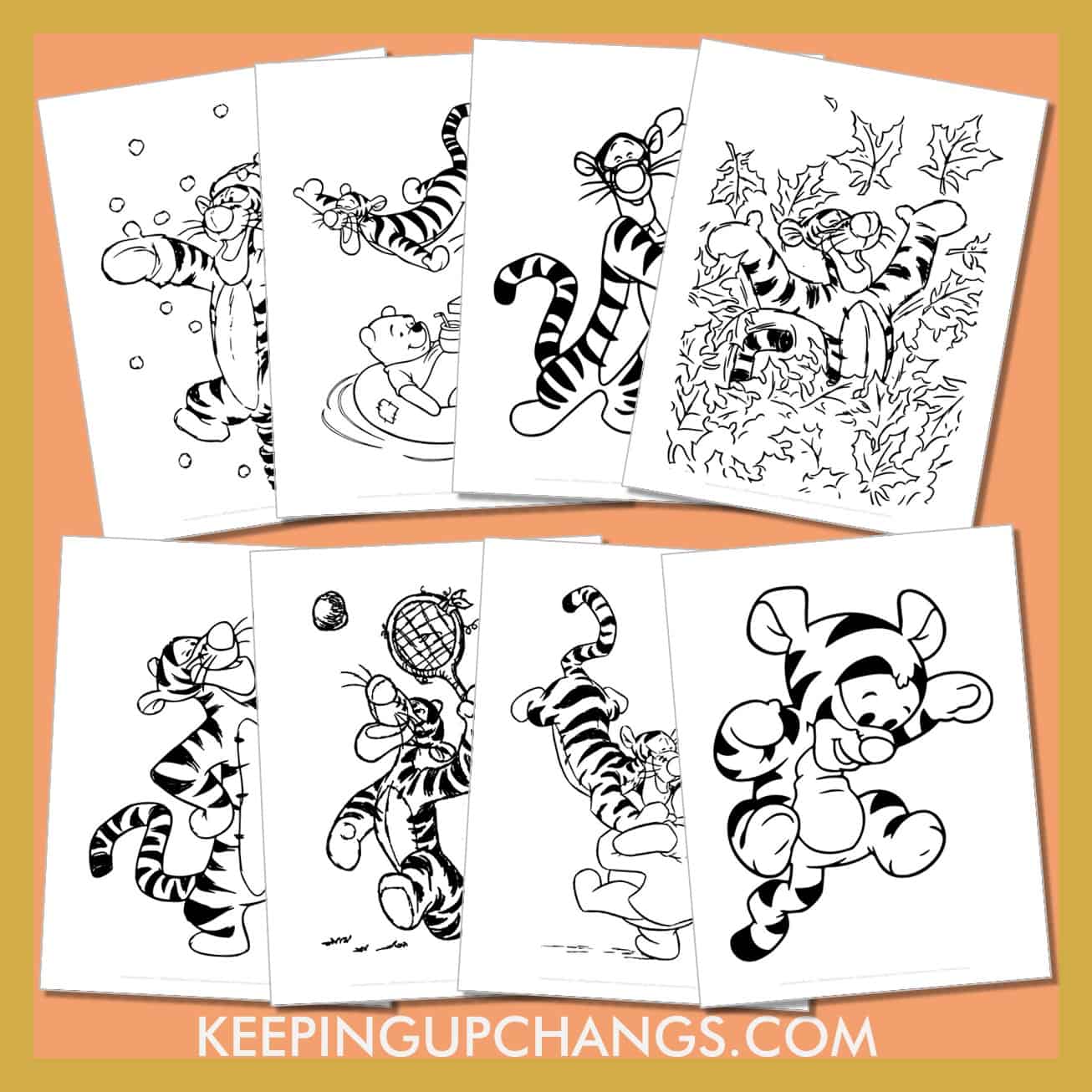 free tigger pictures to color for toddlers, kids, adults.