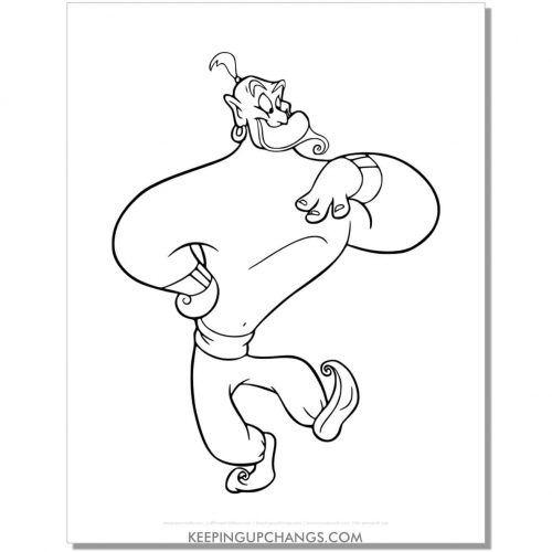 25+ Free Genie Coloring Pages, Sheets [MOST POPULAR Printables!]