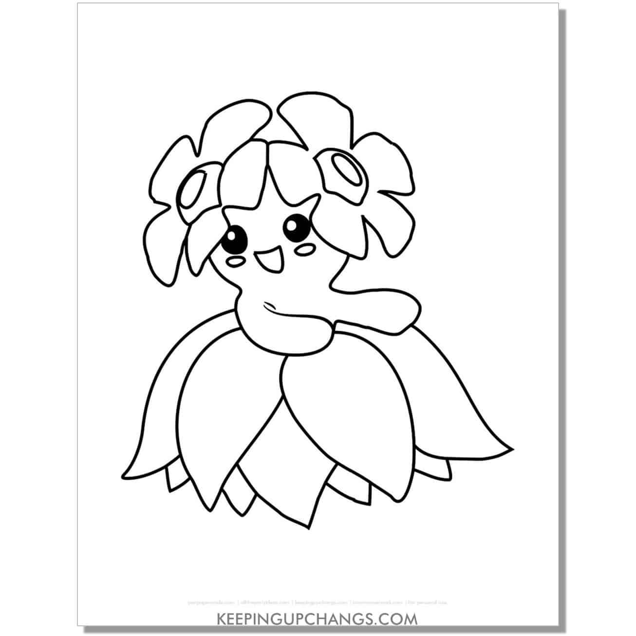 bella pokemon coloring page, sheet.