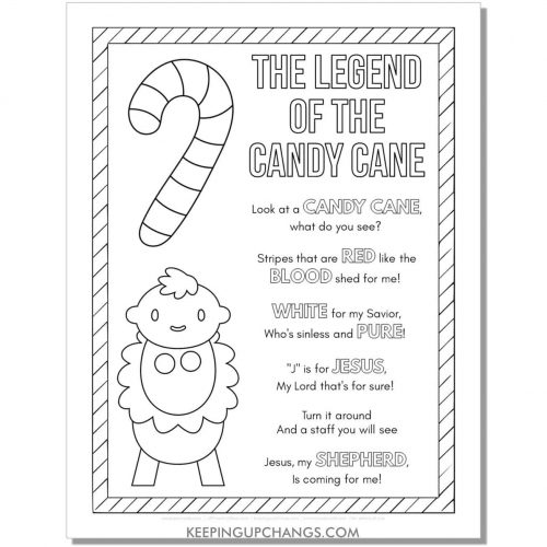 Free Candy Cane Templates, Outlines, Silhouettes [TOP Printables!]