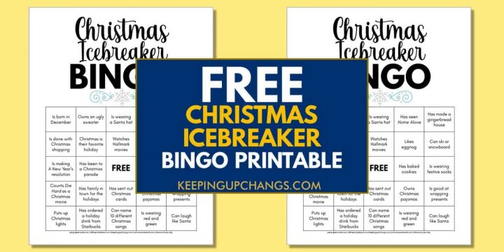 Christmas Human Icebreaker Bingo [FREE Printable!]