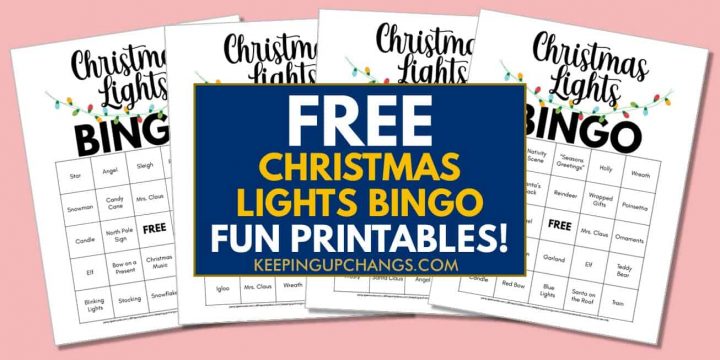 Christmas Lights Bingo [FREE Printable!]