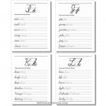 Free Alphabet Words Cursive Worksheets, Printables [TOP Download!]