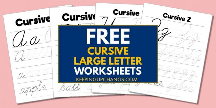 Free Large Letter Cursive Worksheets, Printables [POPULAR Download!]