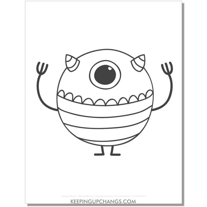 49+ Free Monster Coloring Pages, Sheets [MOST POPULAR Printables!]