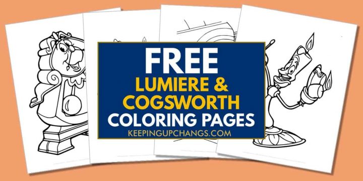 13+ Free Lumiere, Cogsworth Coloring Pages, Sheets [TOP Printables!]