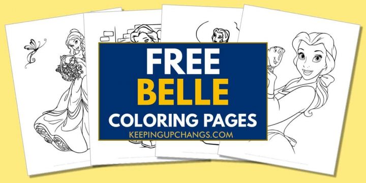 25+ Free Belle Coloring Pages, Sheets [MOST POPULAR Printables!]