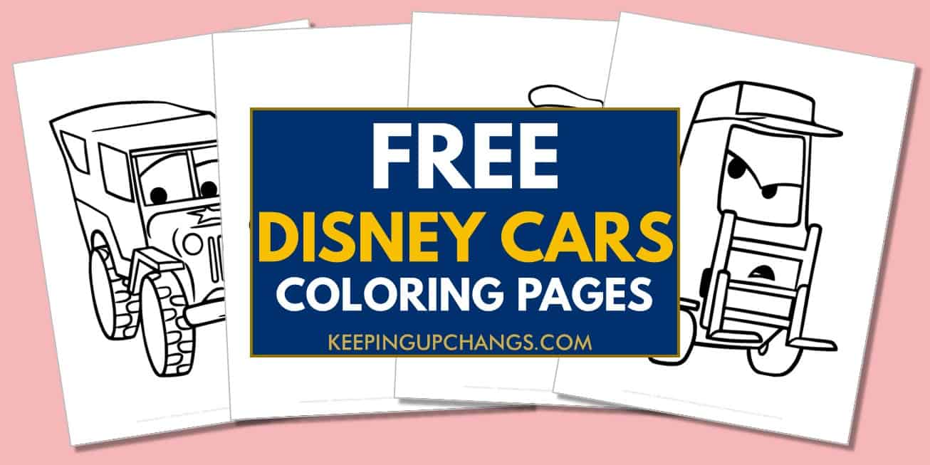 spread of disney cars coloring pages.