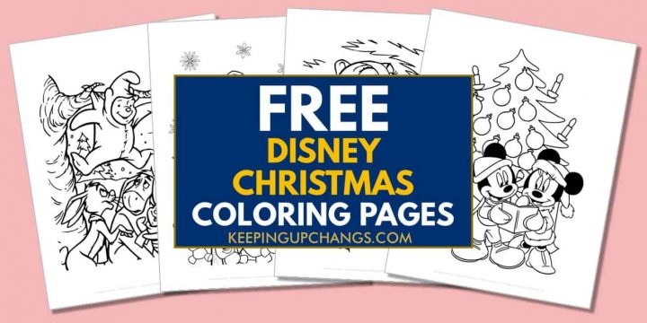 Free Disney Christmas Coloring Pages, Sheets [POPULAR Printables!]