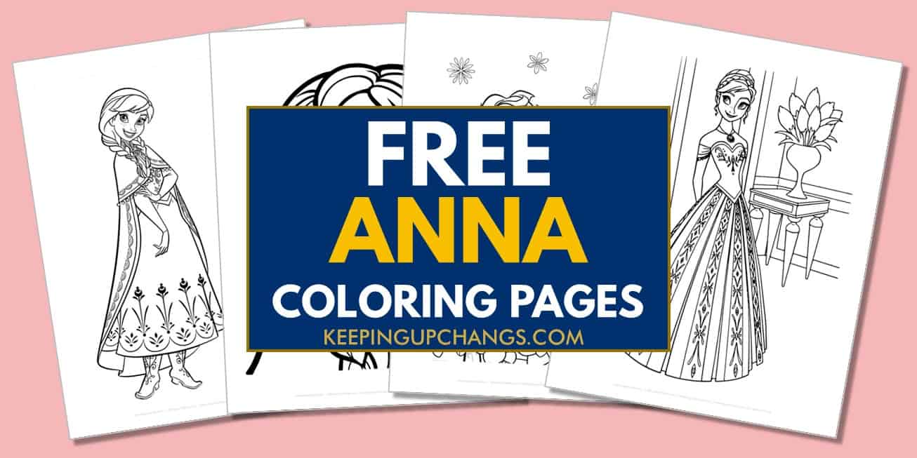 spread of frozen anna coloring pages.