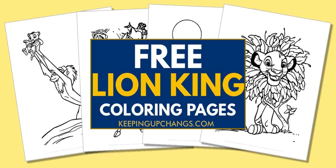 spread of lion king coloring pages.