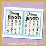 Disney Princess Bingo Pictures &amp; Words (5x5 &amp; 4x4 Grid) [FREE Printables!]