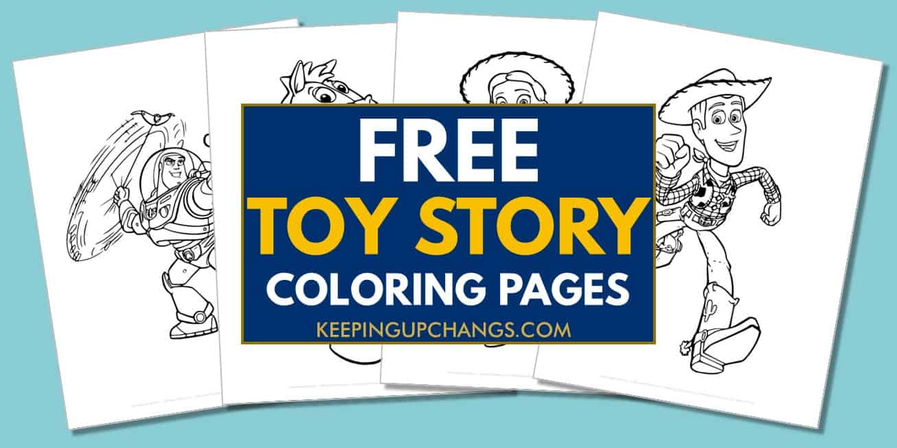spread of toy story coloring pages.