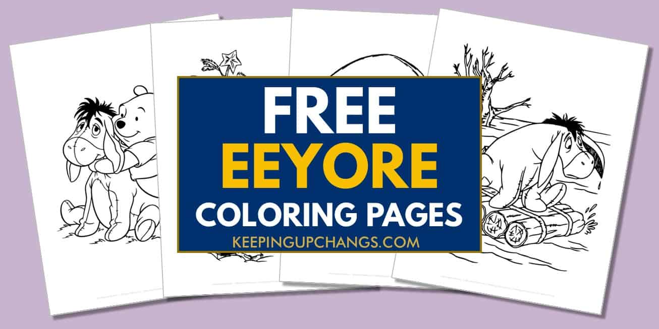 spread of eeyore coloring pages.
