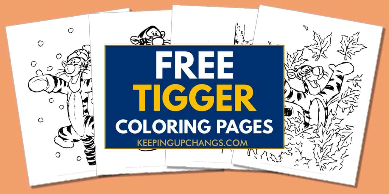 spread of tigger coloring pages.