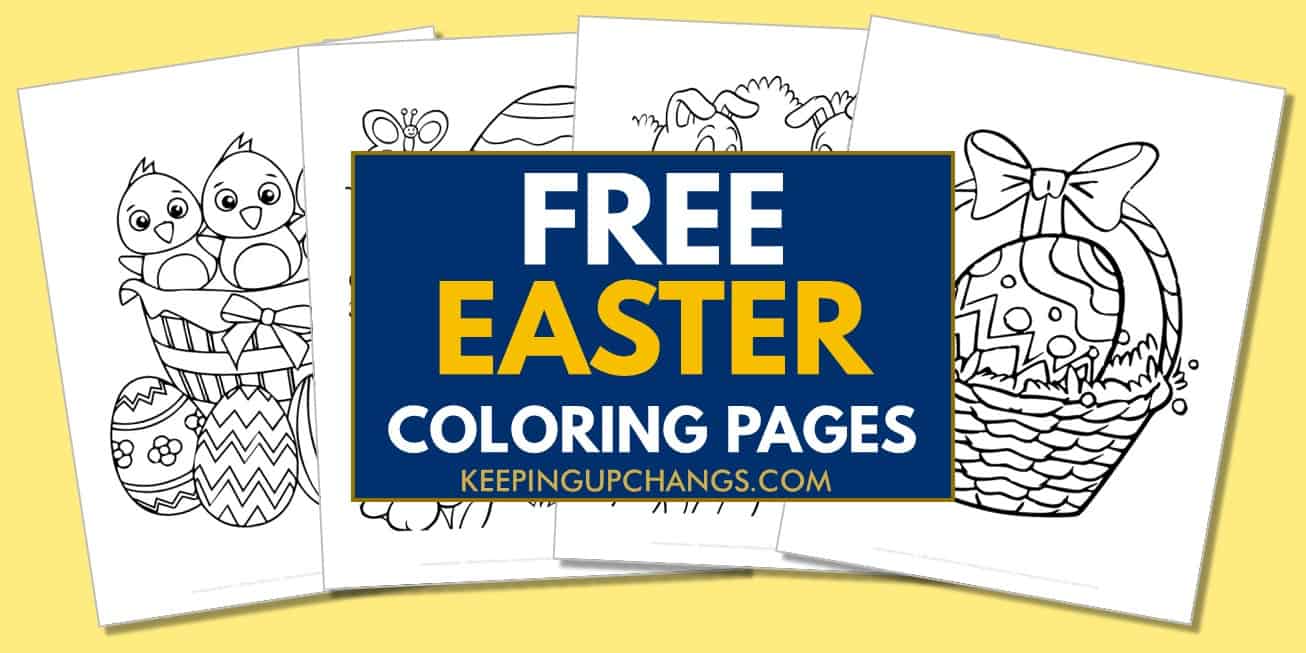 spread of easter coloring pages.