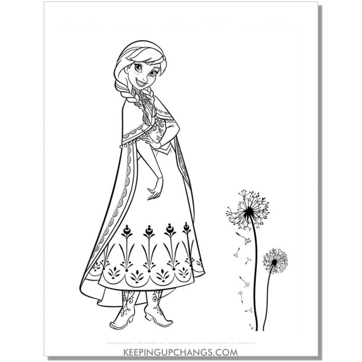 15+ Free Frozen Anna Coloring Pages, Sheets [POPULAR Printables!]