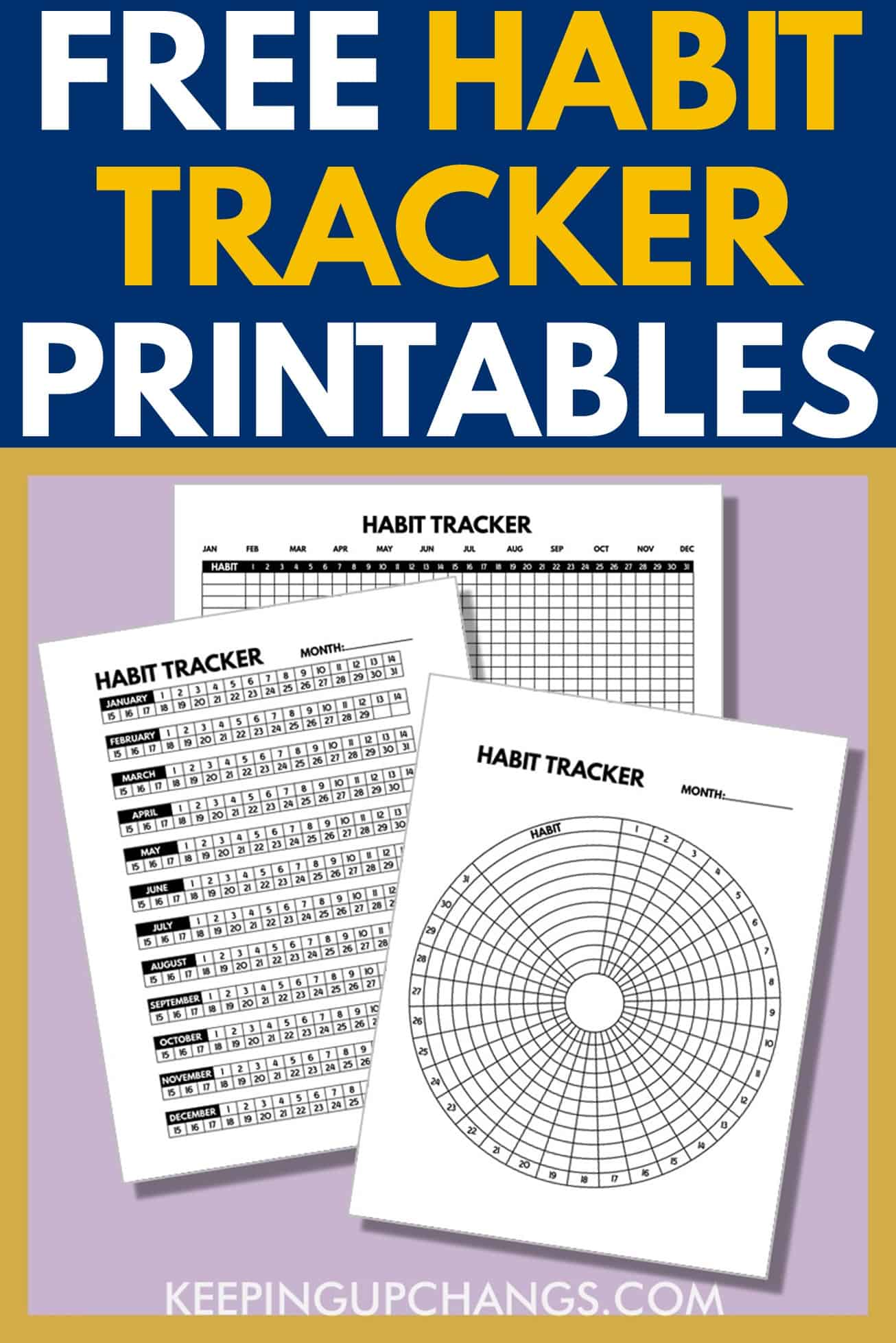PRETTY Habit Tracker Templates [Free Printables!]
