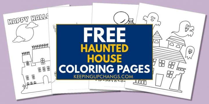 19+ Free Haunted House Coloring Pages, Sheets [POPULAR Printables!]
