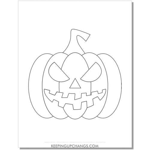 65+ Free Halloween Pumpkin &amp; Jack O Lantern Coloring Pages, Sheets [TOP ...