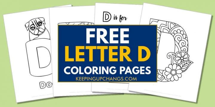 Free Letter D Coloring Pages, Sheets [TOP Printables!]