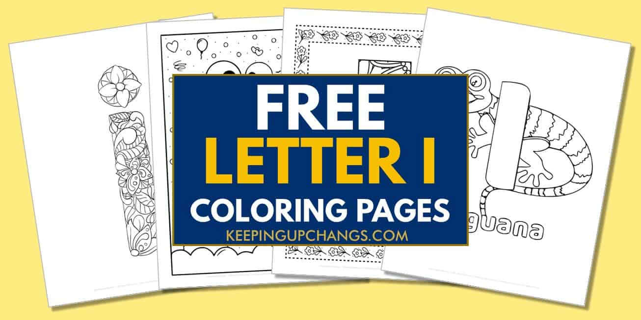 spread of letter i coloring pages, sheets.