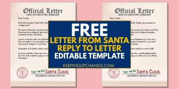 Free Letter from Santa Reply [EDITABLE Printable!]