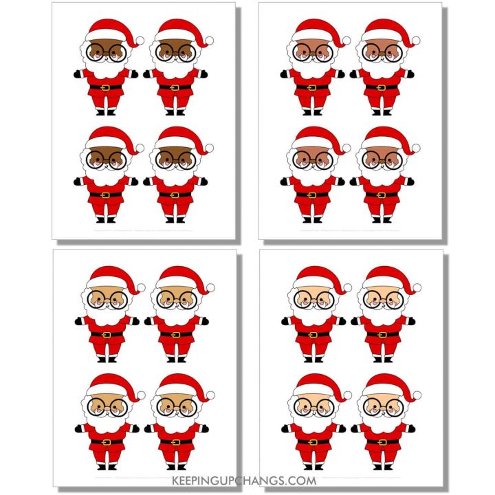 Free Santa Outlines, Templates, Silhouettes [MOST POPULAR Printables!]
