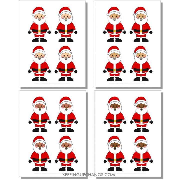 Free Santa Outlines, Templates, Silhouettes [MOST POPULAR Printables!]