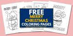 35+ Free Merry Christmas Coloring Pages, Sheets [POPULAR Printables!]