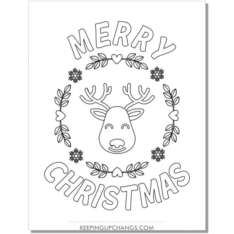 35+ Free Merry Christmas Coloring Pages, Sheets [POPULAR Printables!]