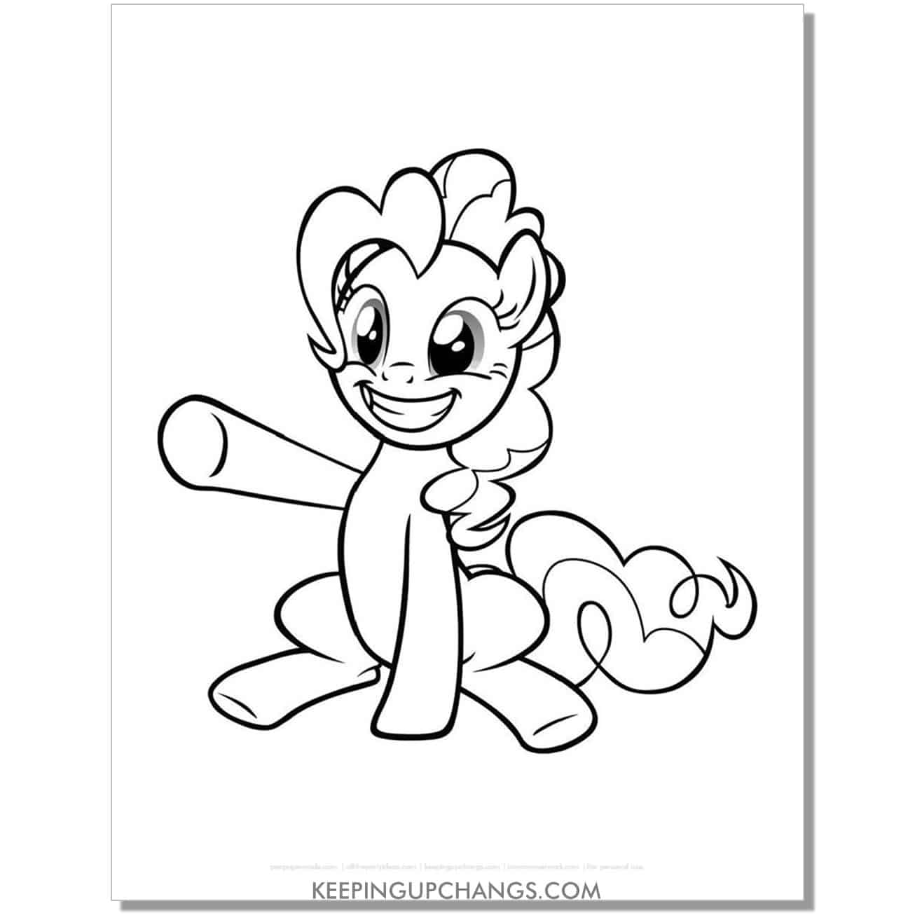 free balloon cutie mark my little pony coloring page.