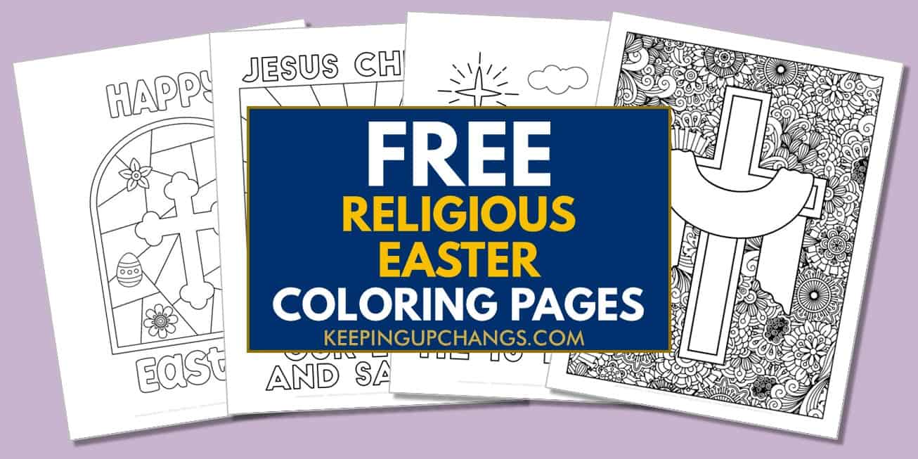 spread of religious easter coloring pages.