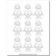 Free Santa Outlines, Templates, Silhouettes [MOST POPULAR Printables!]