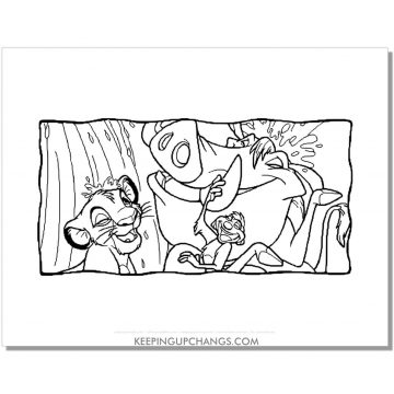 29+ Free Timon & Pumbaa Coloring Pages, Sheets [TOP Printables!]
