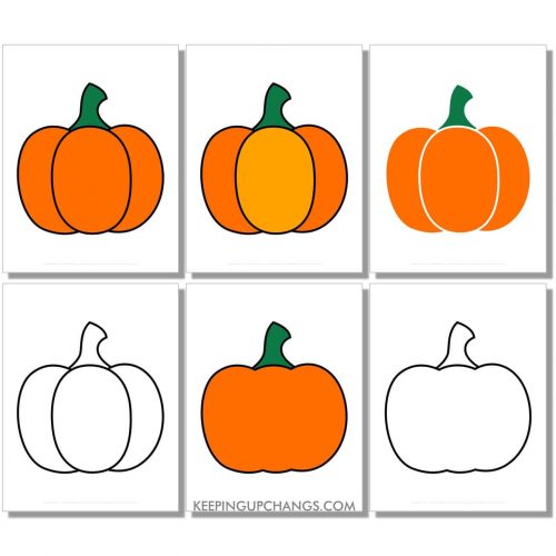 Free Pumpkin Outlines, Templates, Silhouettes [MOST POPULAR Printables!]