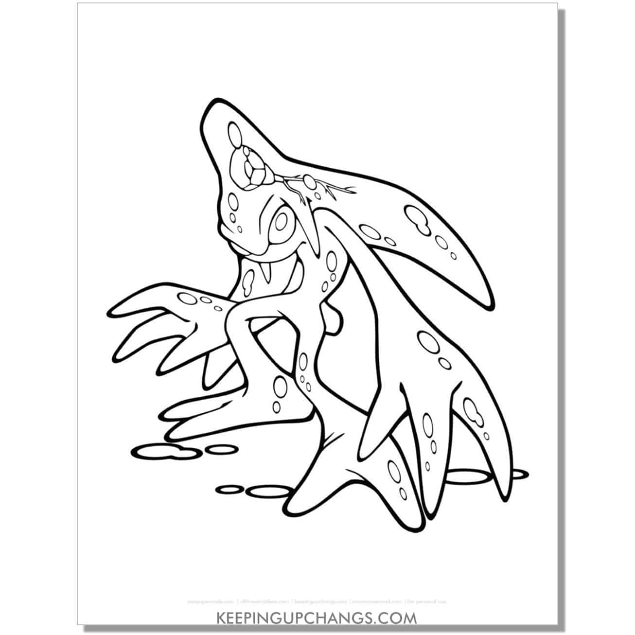 chaos sonic coloring page.